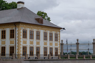 Building against cloudy sky