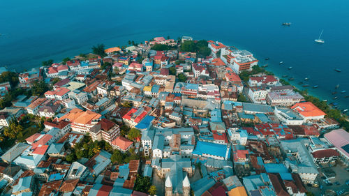 Aerial view of zanzibar island