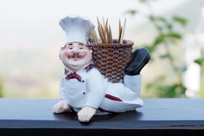 Close-up of stuffed toy on table