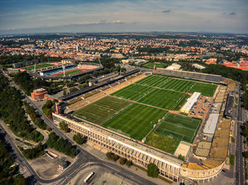 Massive stadium in prague  strahov 