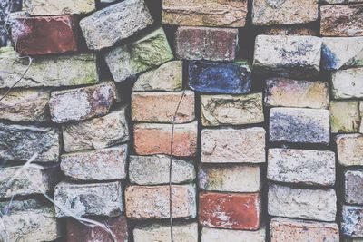 Full frame shot of stone wall