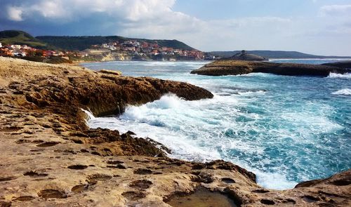 Scenic view of sea against sky