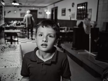 Boy looking at camera 