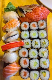 Close-up of sushi