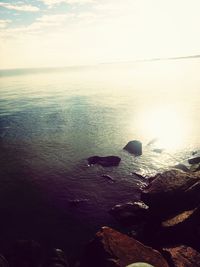 Scenic view of sea against sky