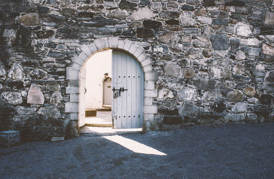 Entrance of historic building