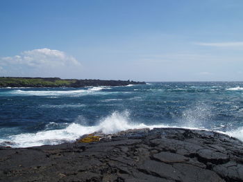 Scenic view of sea against sky