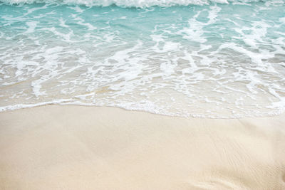 High angle view of beach