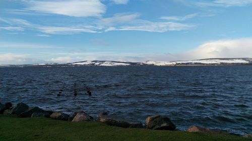 Scenic view of sea against sky