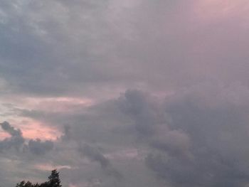 Low angle view of cloudy sky