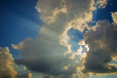 Low angle view of cloudy sky