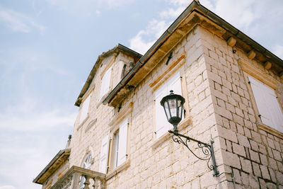 Low angle view of building against sky