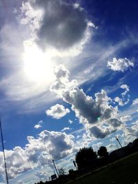 Low angle view of cloudy sky