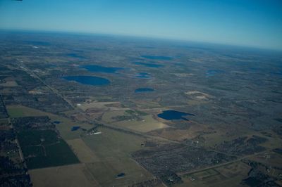 Aerial view of landscape against sky