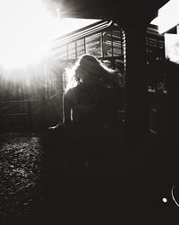 Sun shining through clouds