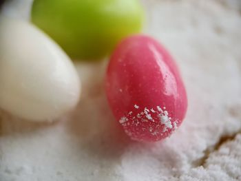 Close-up of strawberry on table