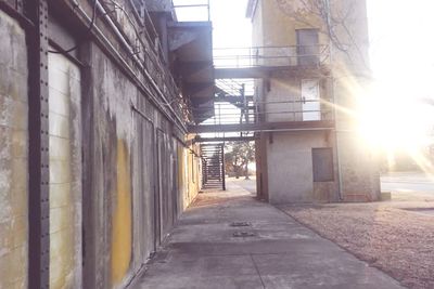 Narrow alley in city