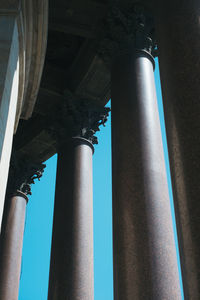 Low angle view of colonnade