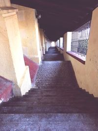 Staircase in corridor