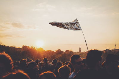 People at sunset