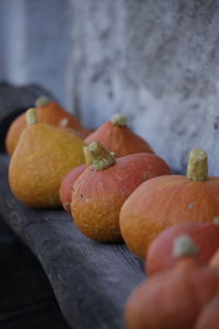 Close-up of hand holding orange