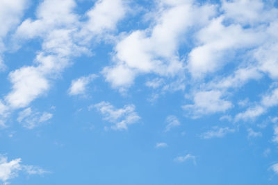 Low angle view of clouds in sky