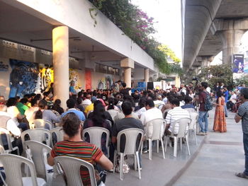 People sitting on chair