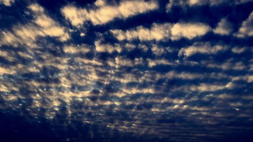 Low angle view of clouds in sky