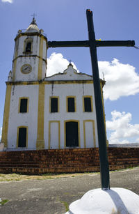 Low angle view of building against sky