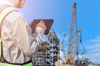 Man working at construction site