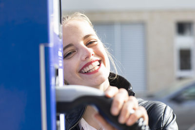 Portrait of a smiling young woman