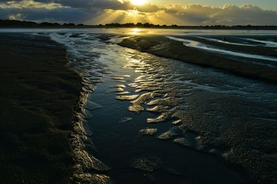 Sunset over sea