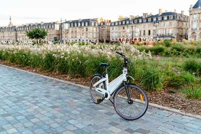 Rental bike parked in bordeaux