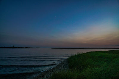 View of sea at sunset