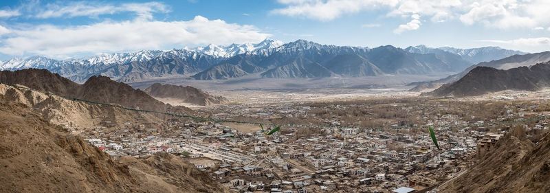 Panoramic view of landscape against sky
