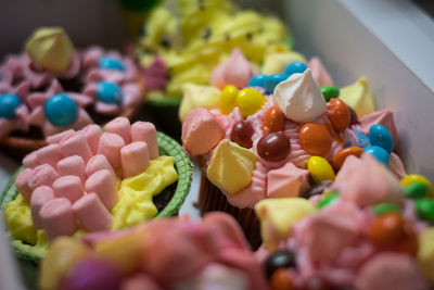 Close-up of multi colored candies