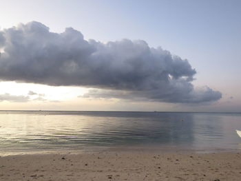 Scenic view of calm sea against sky