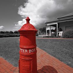 Built structure against cloudy sky