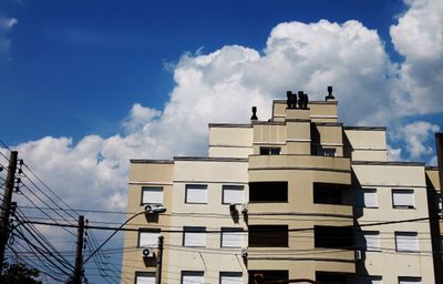 Low angle view of building against sky