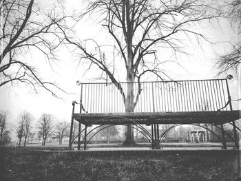 Built structure with trees in background