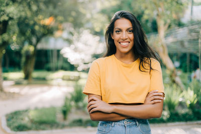 Portrait of a smiling young woman