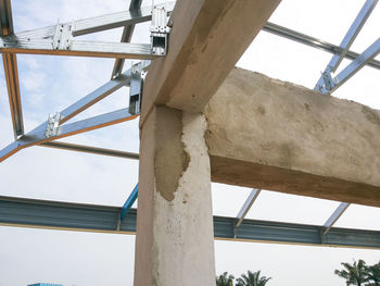 Low angle view of construction site