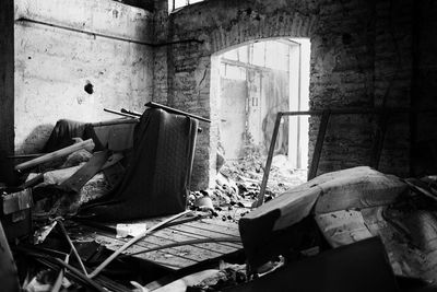 View of abandoned house