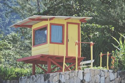 Built structure with trees in background