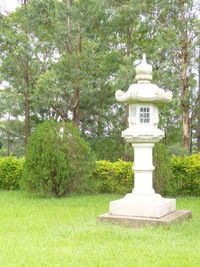 View of trees on grass