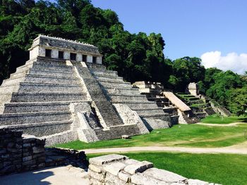 Building with trees in background