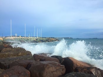 Scenic view of sea against sky
