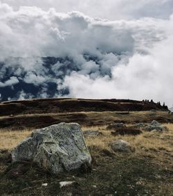 Scenic view of landscape against sky