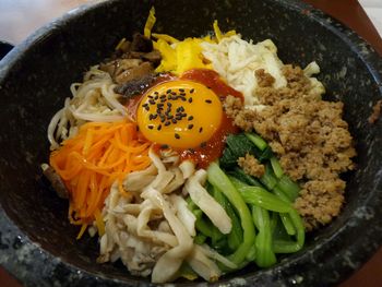 Close-up of served food