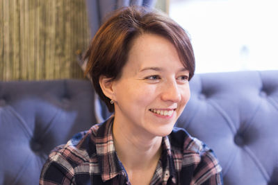 Portrait of a smiling young woman